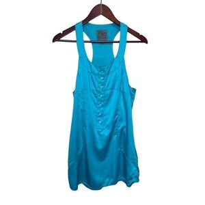 JOE’S Jeans Green Satin Racerback Tank Top Size Medium